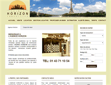 Tablet Screenshot of immobilier-horizon.fr